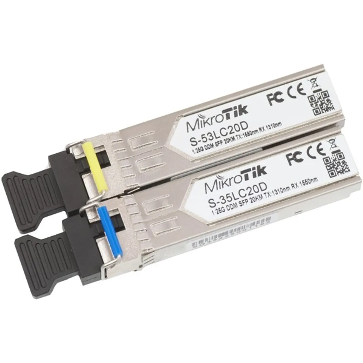 MikroTik S-3553LC20D sfp modul pár 1,25G sm lc 20km 1310-1550nm ddm #1