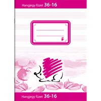 ICO 7500054000 hangjegyfüzet A5 16 oldal 80 g per m2 fűzött piros fedél fehér lapok