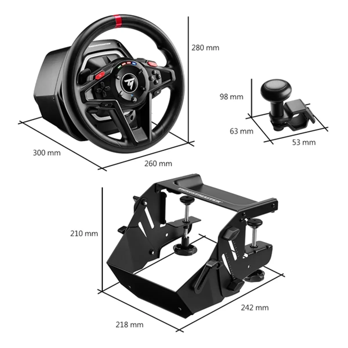 Thrustmaster 4160648 T128 SimTask Pack fekete vezetékes FF PC PS4 és PS5 #5