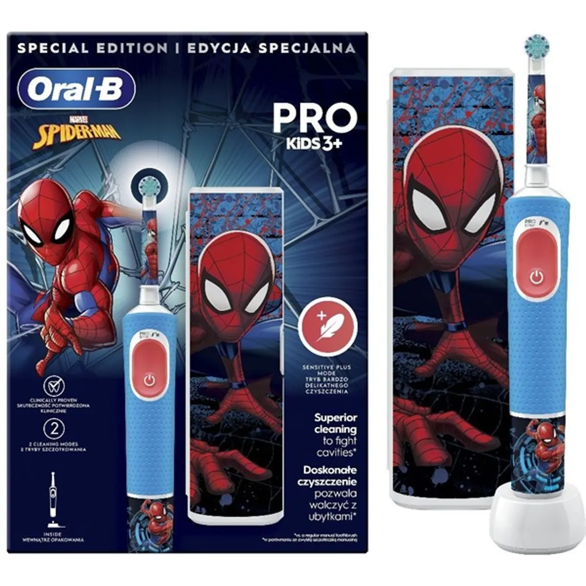 ORAL-B 10PO010413 Vitality Pro Kids Spiderman utazótok 3+ éves többszínű #5