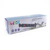 TOO PPS-303-3S beépíthető hálózati elosztó ezüst, 3x SCHUKO, 1,8 m kábel, kapcsolóval, IP20 #6
