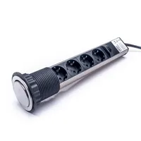 Too PPS-309-4BR IP20 4x SCHUKO beépíthető elosztó 1,8 m kábel 16 A 250 V #2
