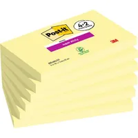 Post-it 7100259448 Super Sticky 655-SSCY 76x127mm 90 lap Öntapadós Jegyzettömb kanárisárga