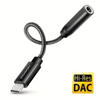 AXAGON ADA-HC USB-C Hi-Res DAC audió adapter Fekete 3,5 mm jack