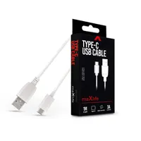 Maxlife TF-0174 USB-C adat- és töltőkábel 1 m Fehér 3A