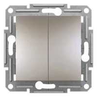 Schneider EPH0600169 Asfora bronz kettős váltókapcsoló rugós bekötésű 10A IP20
