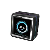 RAIDMAX LM360BK ARGB processzorhűtő LCD 360 mm radiátor 3 db 120 mm ventilátor 2800 RPM pumpa 450 mm cső #3