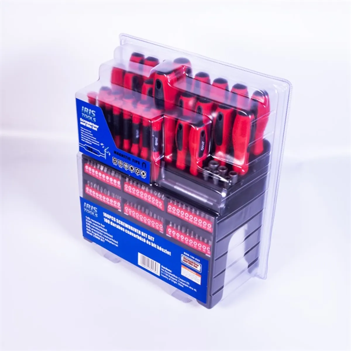 IRIS TOOLS SDB-100-025 100 darabos csavarhúzó és bit készlet #3