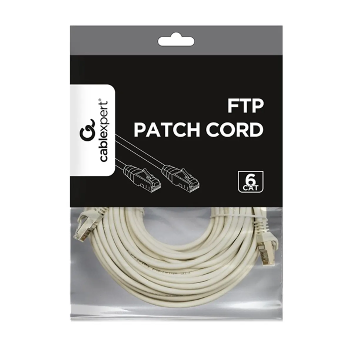Gembird PP6-10M CAT6 FTP patch kábel 10 m szürke RJ45-RJ45 #4