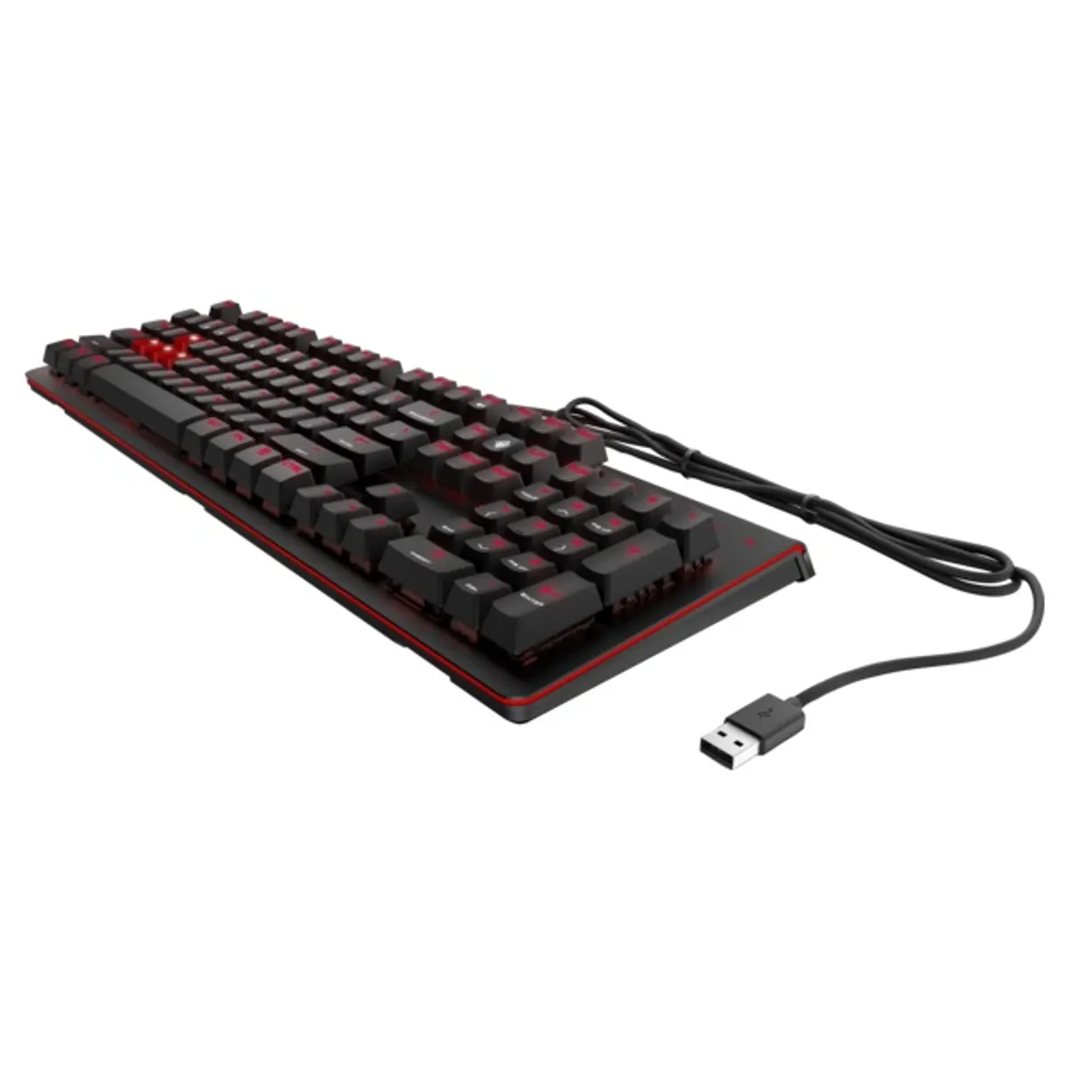 Hewlett Packard 6YW76AA OMEN Encoder Cherry MX Red kapcsolók, RGB LED világítás, anti-ghosting, USB, angol kiosztás, numerikus billentyűzet #2