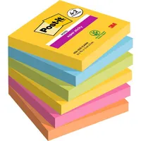 Post-it 7100259230 Super Sticky Carnival 76x76mm 90 lap PEFC zöld