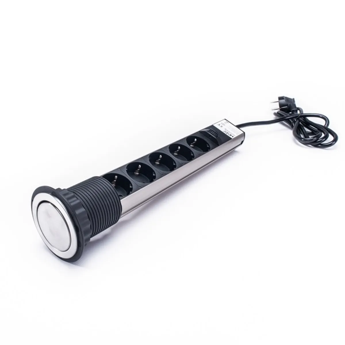 TOO PPS-311-5BR PPS-311 beépíthető 180 cm 5 db Schuko szürke fekete #4