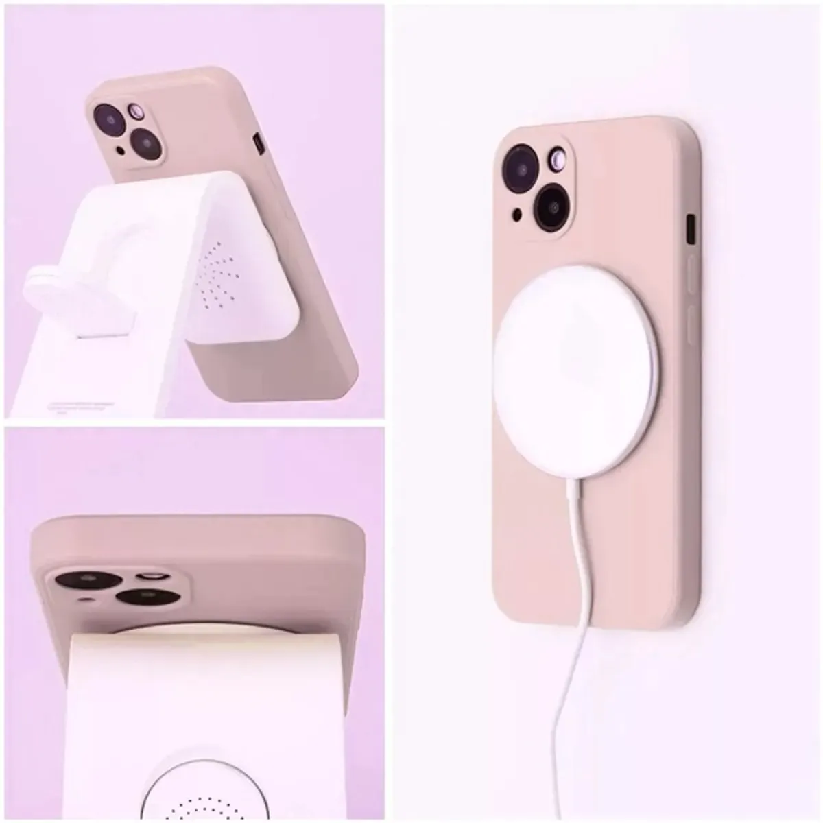 Haffner HF229107 szilikon Mag Cover rózsaszín Apple iPhone 15 Plus 6,7" #4