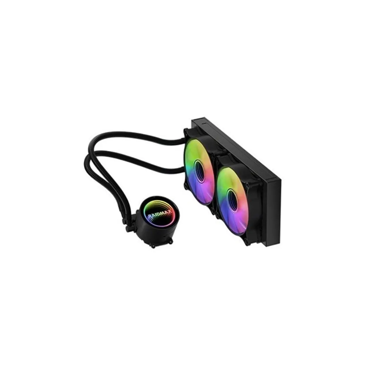 RAIDMAX LS240BK ARGB Infinita LS240 ARGB 2x120mm PWM ventilátor 240mm radiátor 275x120x27 mm #3