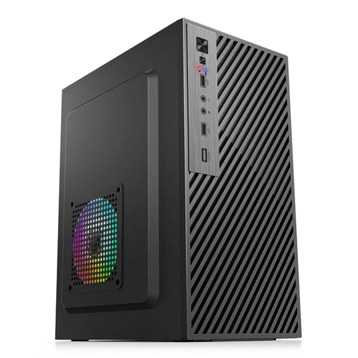 IRIS Q2517 számítógépház fekete mATX táp nélküli 3,5" belső hely 1 db 2,5" belső hely 1 db #1