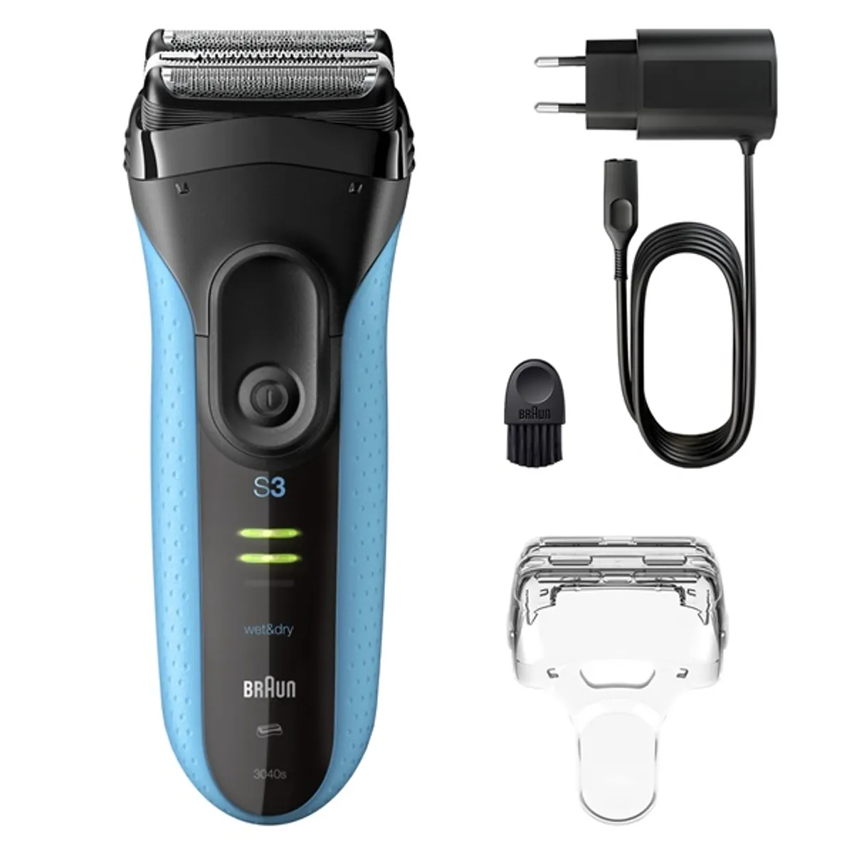 Braun 10AS030045 Series 3 ProSkin 3040s nedves és száraz használat kék #1