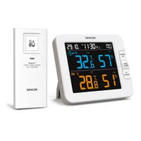 SENCOR 52000378 Időjárás állomás Fehér 130x112x27,5 mm LCD Vezeték nélküli ébresztőóra 2xAA #3