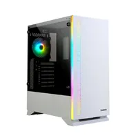Zalman ZM_S5_WHITE S5 fehér táp nélküli ATX edzett üveg oldallap