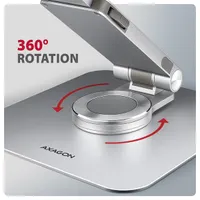 AXAGON STND-LR ALU HQ ezüst 360 fokos forgatás 10"-17,3" laptop állvány #3
