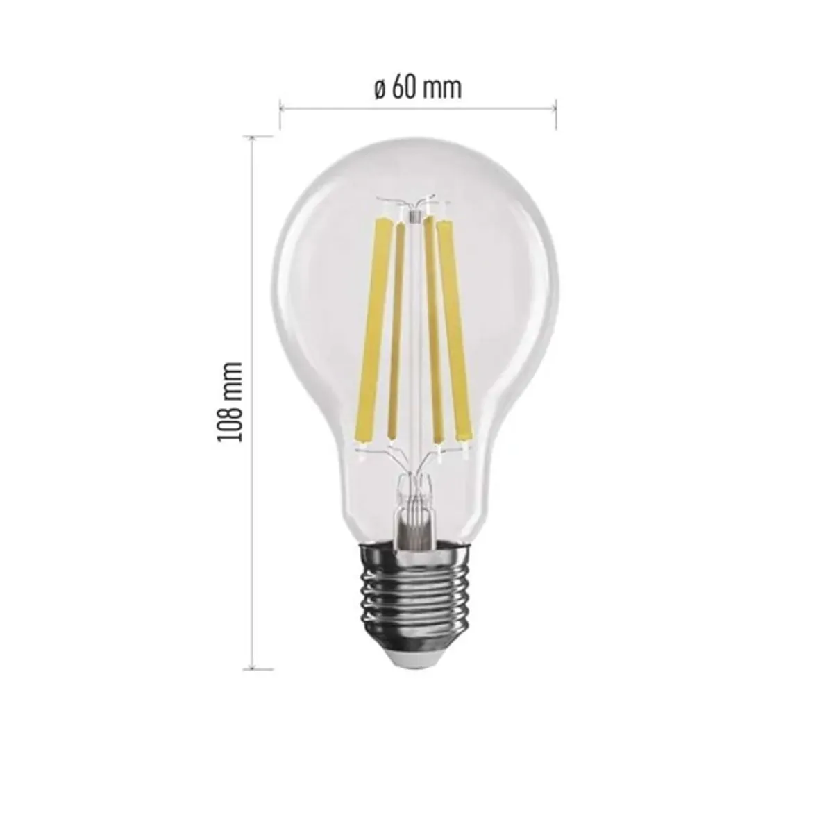 EMOS ZF5164D Filament LED izzó E27 11W 1521 lm 2700 K Meleg fehér A60 #3