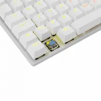 White Shark WS GK-2106W-BL-HU COMMANDOS fehér mechanikus magyar kiosztás kék kapcsoló RGB 88 gombos TKL USB hub kábel 150 cm #4