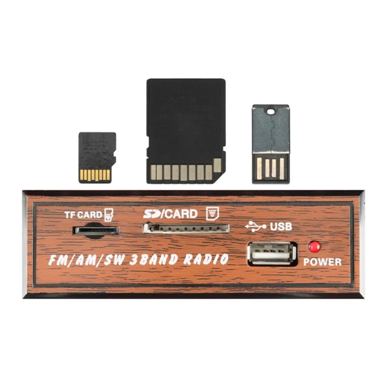 SAL RRT3 retro táskarádió Bluetooth MP3 lejátszás USB SD memóriakártya olvasó AUX 3-sávos AM-FM-SW rádió hordozható #3
