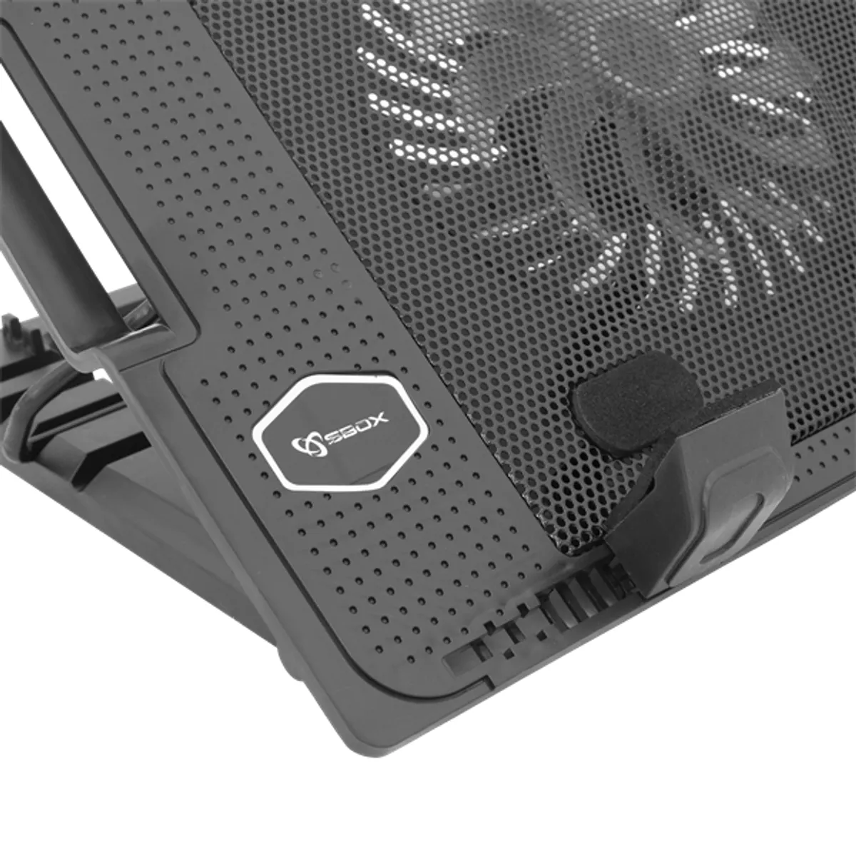 SBOX CP-12 Notebook hűtőpad 17,3" usb hub 1 ventilátor 800-1200 RPM fekete #5