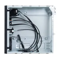 AKYGA AK-202-01BK mini-ITX sff ház fém fekete 5,25 külső hely 1 db 3,5 belső hely 1 db 2,5 belső hely 1 db beépített 80 mm ventilátor USB 3.0 táp nélküli #5