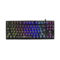WHITE SHARK WS GK-1925 Spartan GK-1925 tenkeyless kék kapcsolók RGB USB 2.0 1.8 m fekete