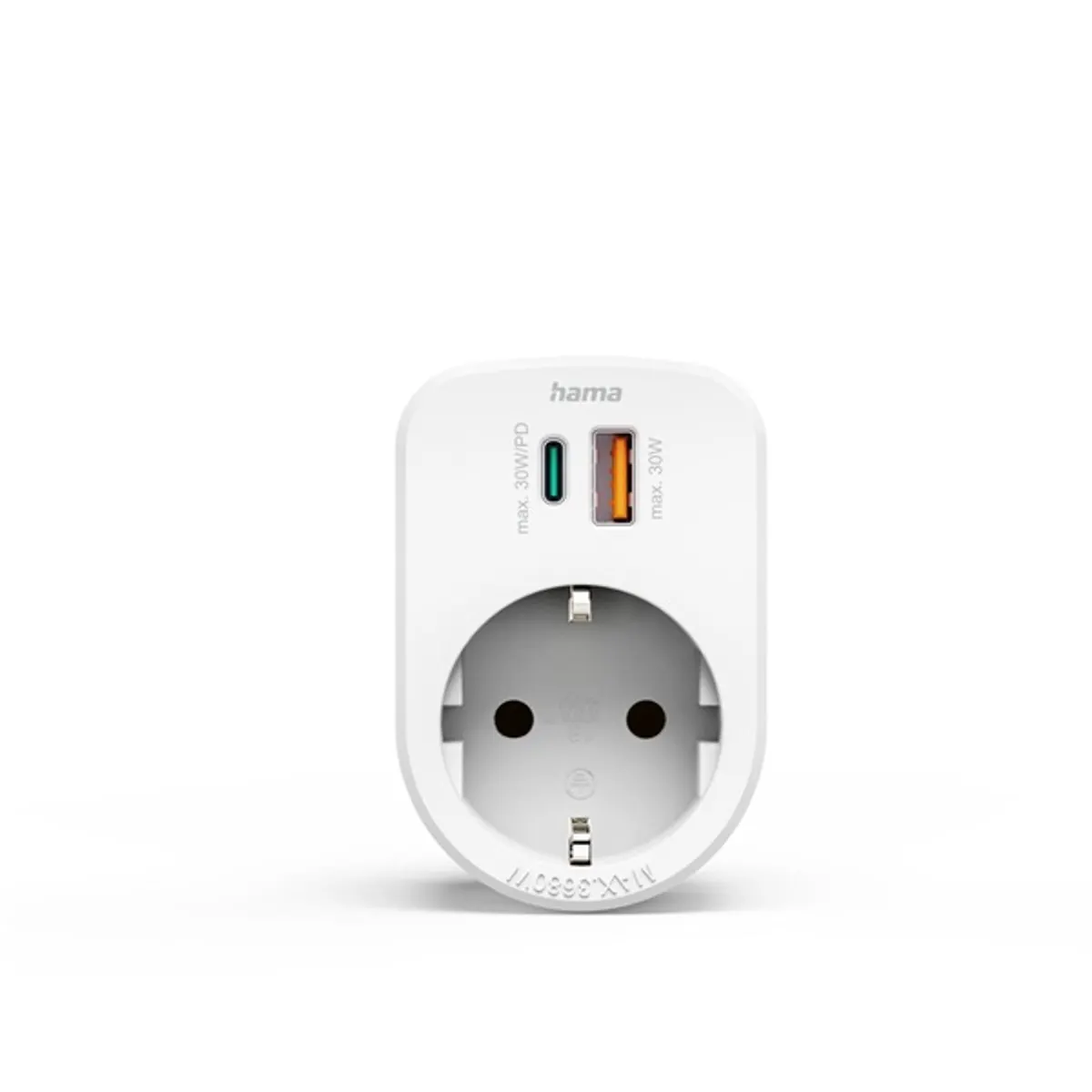 Hama 00223343 konnektor USB-C USB-A fehér SCHUKO #2