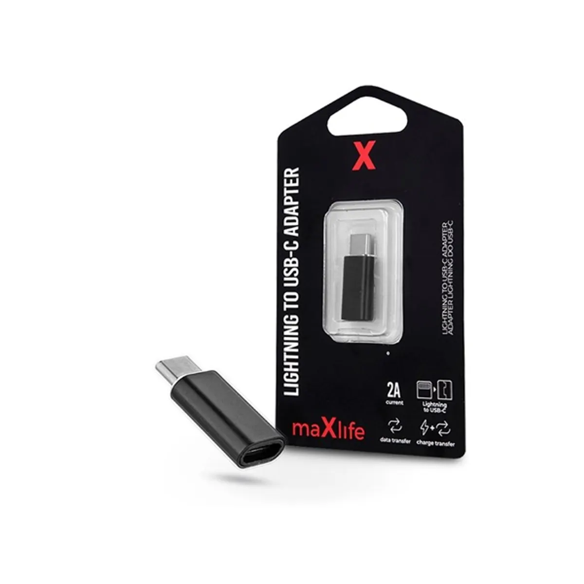 Haffner TF-0127 Lightning Type-C adapter fekete #1