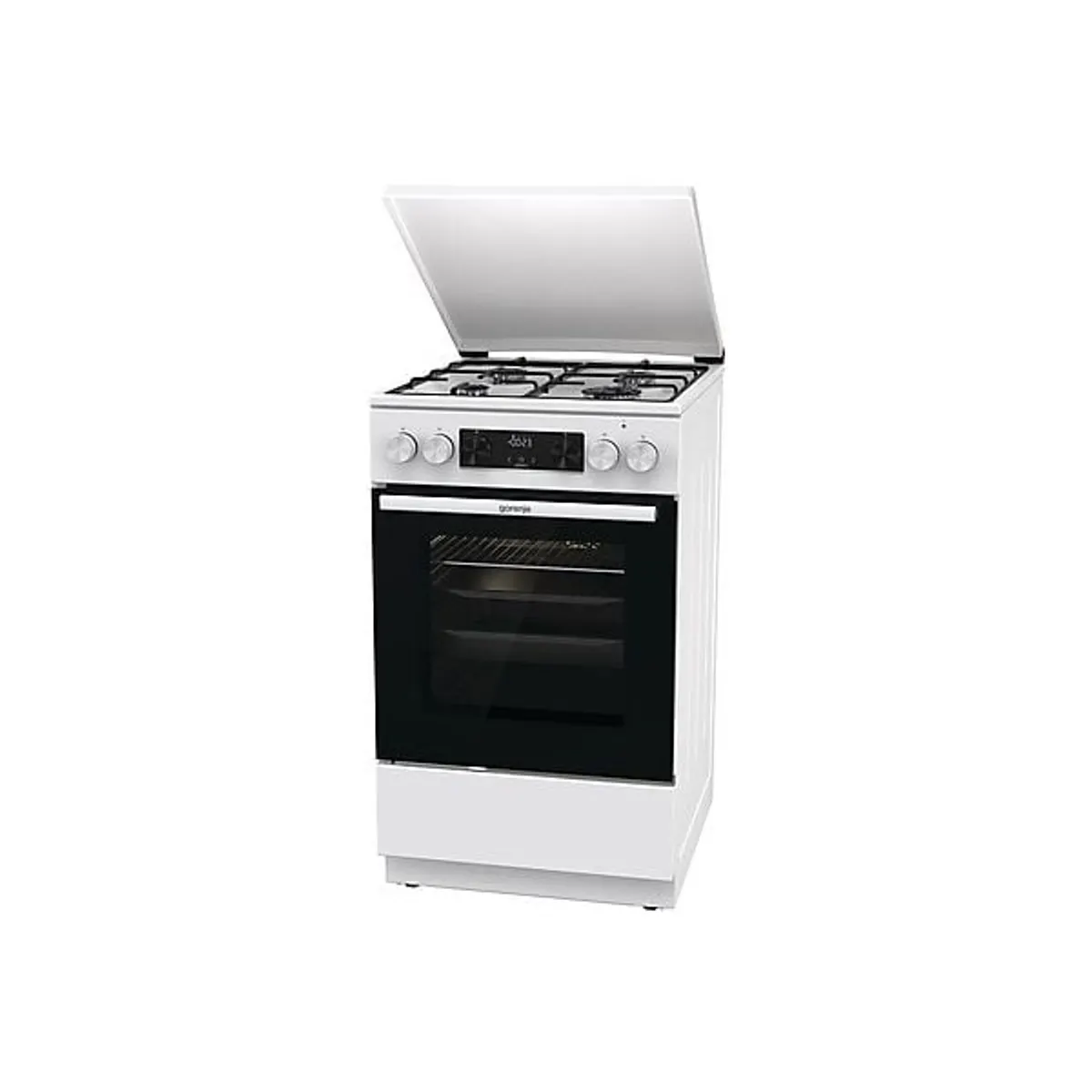 Gorenje GK5C42WJ 745422 fehér szabadonálló gáz és elektromos sütő és főzőlap, 4 főzőzóna, 62L sütő, grill, energiaosztály A, sütővilágítás #1