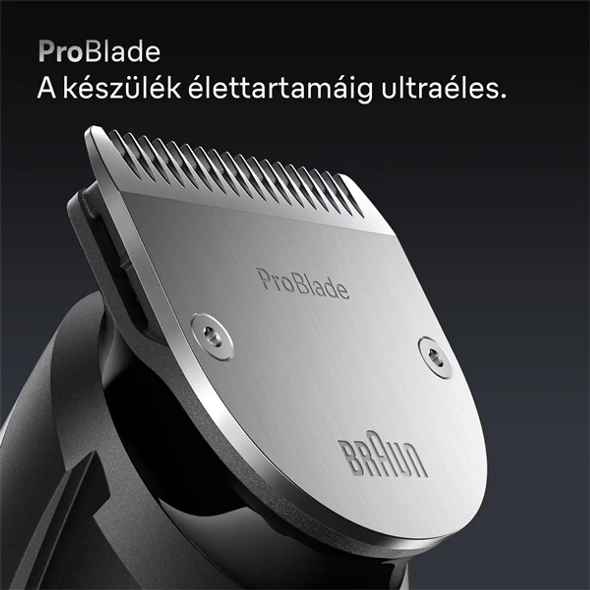 Braun 10AS490181 BT 7540 szakállvágó 40 hosszbeállítás 0,5-20 mm Precíziós vágó Li-ion akku 120 perc üzemidő 90 perc töltés vízálló #7