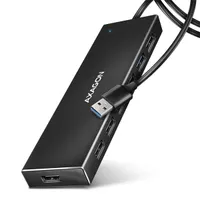 AXAGON HUE-F7A usb hub 6-portos usb 3.0 fekete