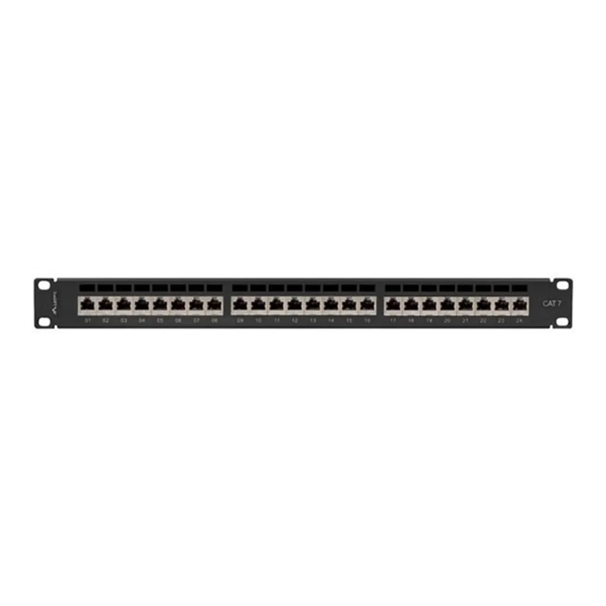 Lanberg PPS7-1024-B patch panel cat7 ftp 24 port 1U 19" fekete árnyékolt #1