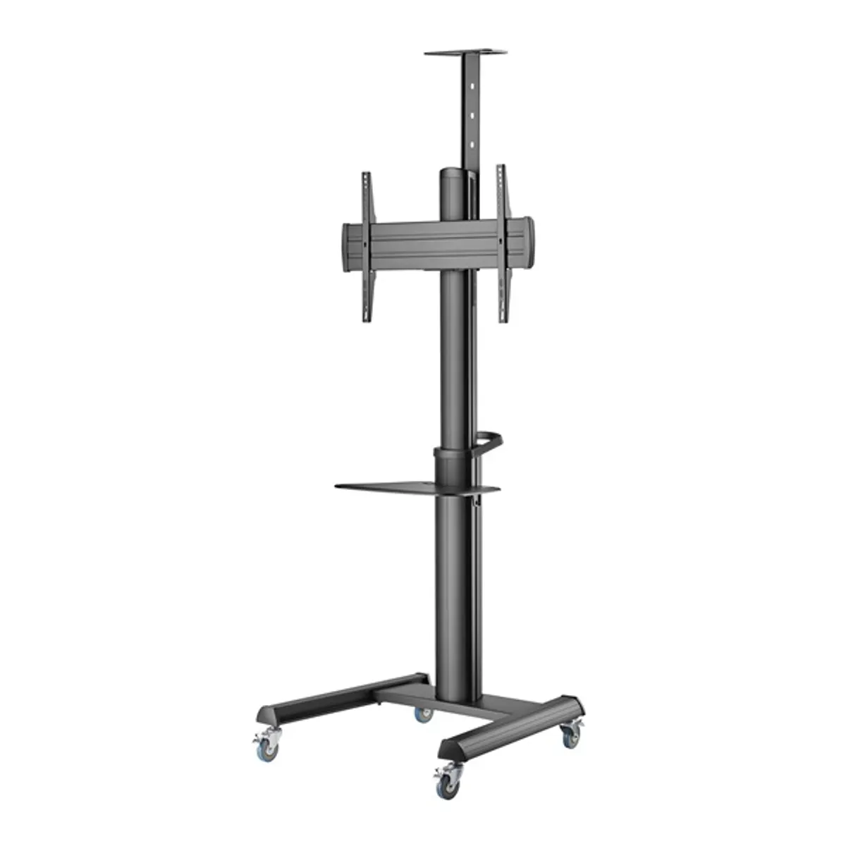 SBOX FS-446-2 mobil tv-állvány fekete 37"-70" vesa 600x400 70 kg 1200-1600 mm billenthető 5° kábelrendező #2