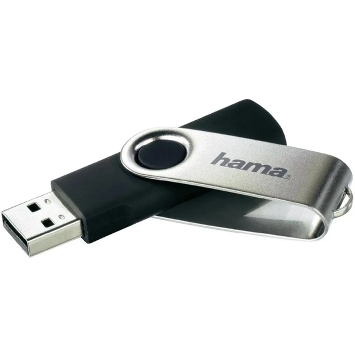 Hama 00090891 Rotate pendrive 8GB USB 2.0 Type A 256bit AES elforgató mechanizmussal fekete-szürke #2