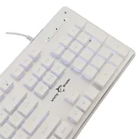 White Shark WS GK-003241W-US TACHI US fehér LED gamer billentyűzet membrán 104 105 billentyű USB 2.0 1,5 m #5