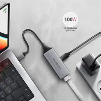 Axagon ADE-TXPD USB-C gigabites Ethernet adapter ezüst fekete 15 cm RJ-45 #3