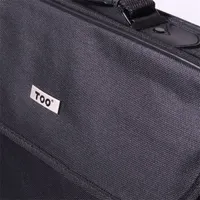 TOO SBSW028B156 Notebook válltáska poliészter fekete piros dekor csíkkal 15,6" #4