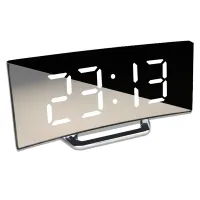 TOO DC-212-BW DC-212-BW ébresztőóra digitális LED kijelző fehér hőmérséklet kijelzés