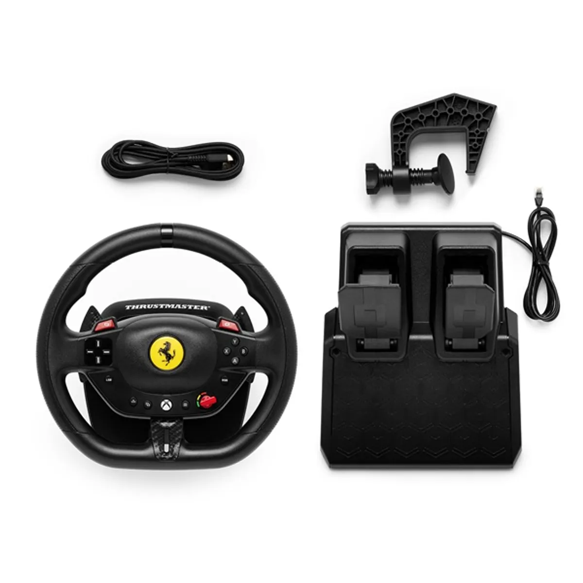 THRUSTMASTER 4460297 T98 Ferrari 296 GTS kormány és pedál Fekete Vezetékes PC Xbox One Xbox Series kompatibilis #6