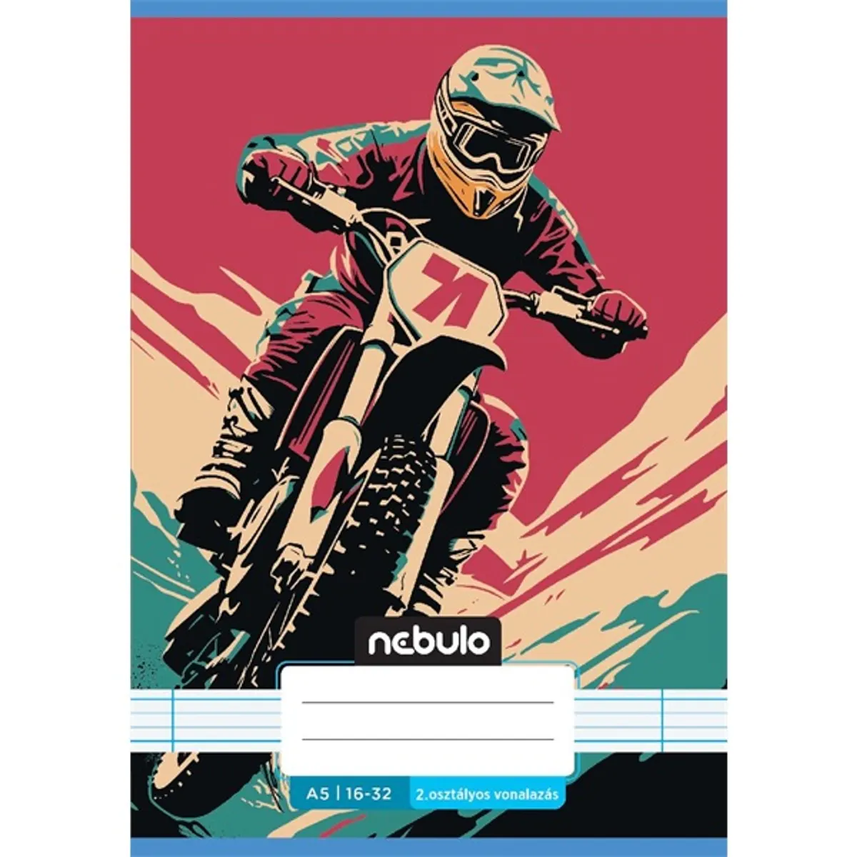 Nebulo VO2-VM-A5 füzet vonalas A5 32 lap tűzött 2.osztályos #3