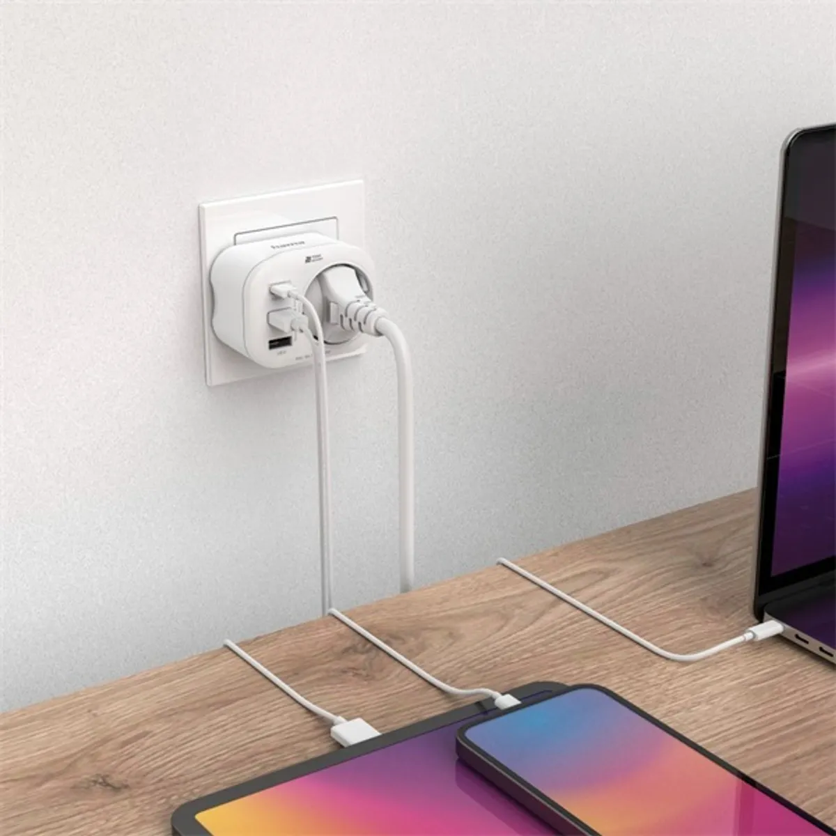 Hama 00223342 Konnektor töltőadapterrel 1x USB-C 2x USB-A Schuko PD 20W #2