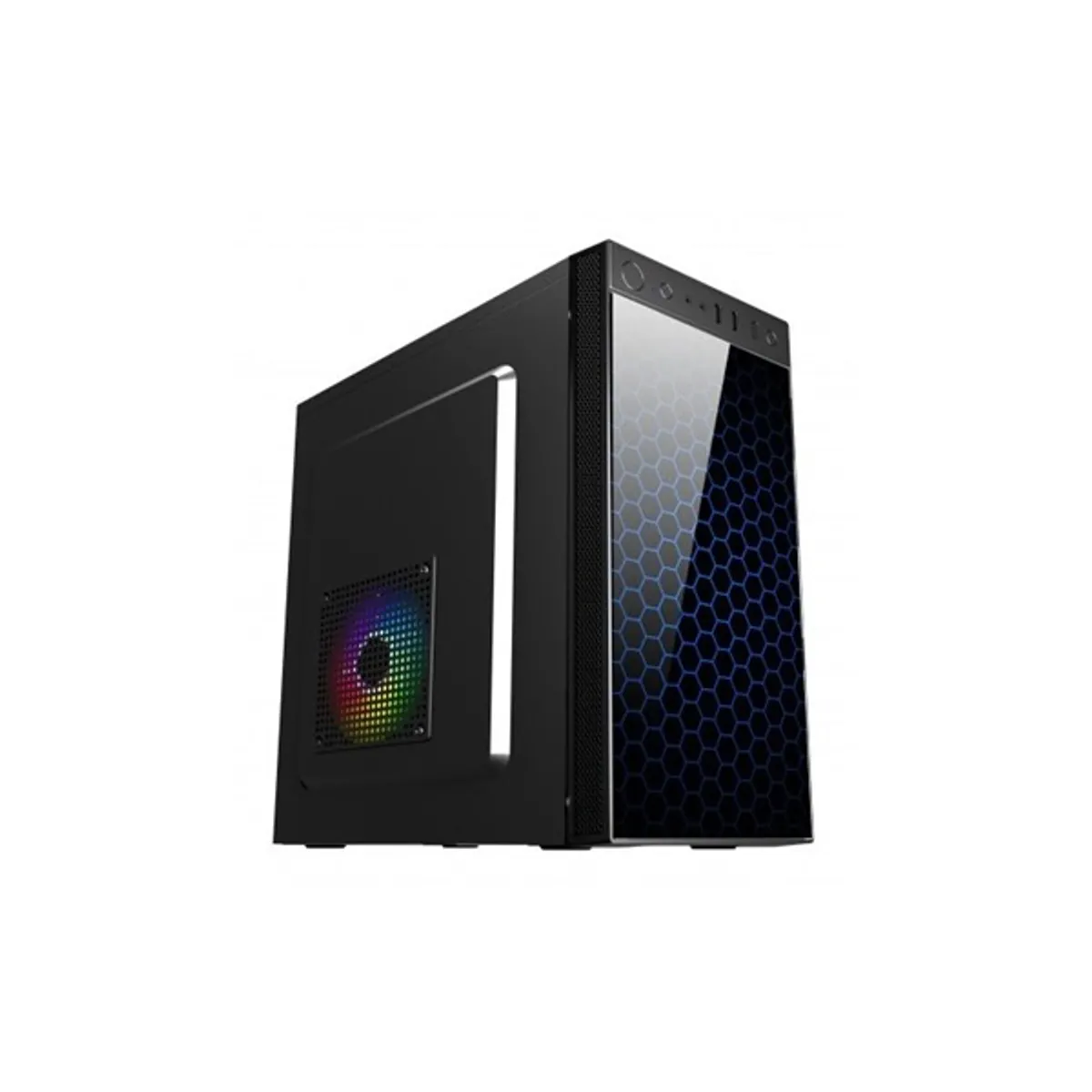 Spire SPM1415B-420W-E12-U3 Tricer 1415 acél fekete mATX 420 W USB 3.0 3,5" külső hely 1 db 2,5" belső hely 2 db #1