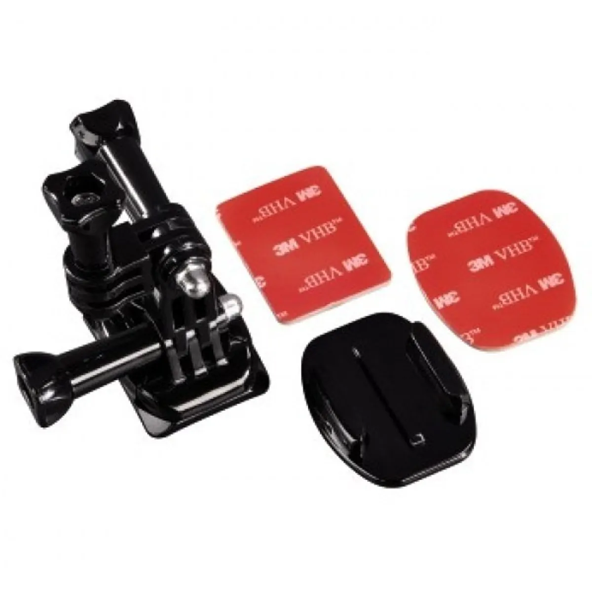 Hama 00004396 GoPro sisak oldalra szerelhető tartó 2db 3M tapadó 1db könyök elem gyorscsatlakozó mount #1