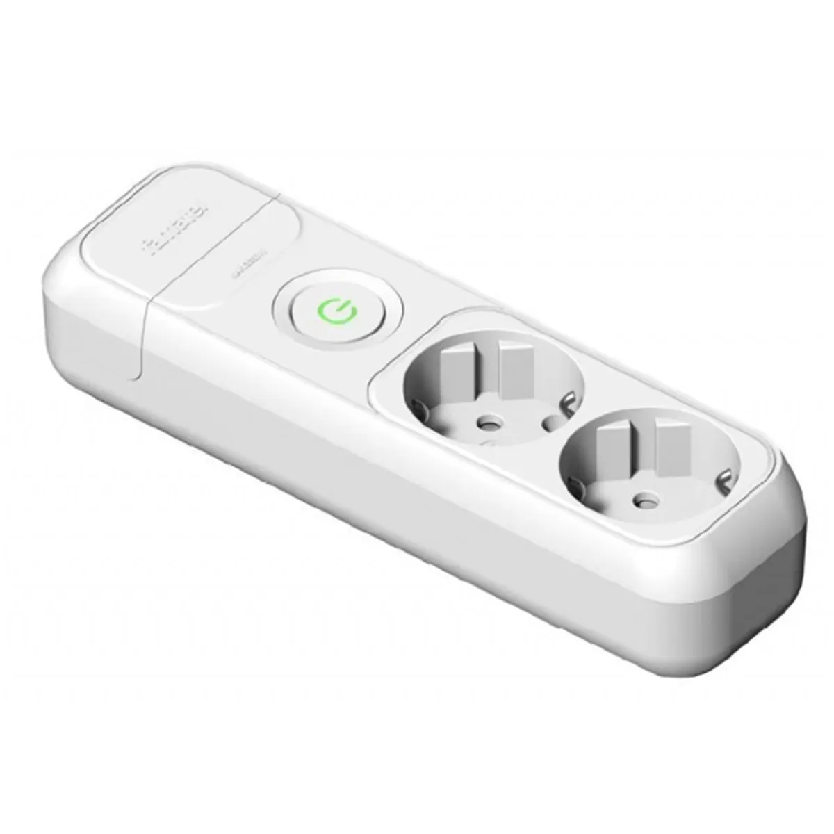 FAMATEL 2532 dupla kapcsolóval földelt szerelhető elosztó 16A-250V fehér #1