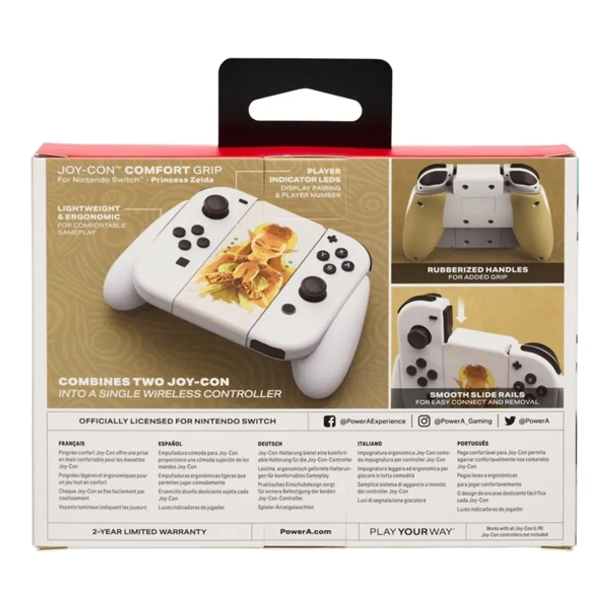 POWERA NSAC0059-01 Comfort Grip Fehér Mintás Joy-Con kontroller kiegészítő Nintendo Switch #7