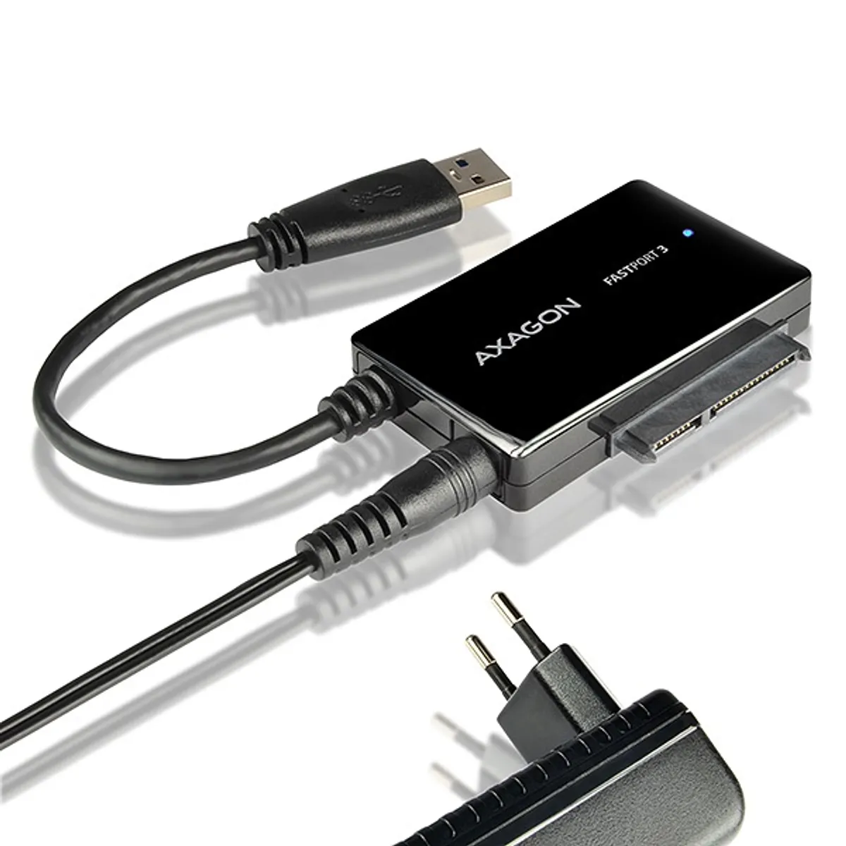 Axagon ADSA-FP3 FASTport3 Adapter USB 3.0 SATA 6G 2,5 3,5 5,25 HDD SSD ODD #1
