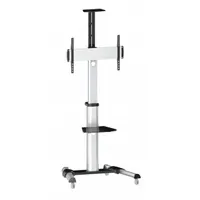 SBOX FS-446 dönthető, forgatható TV állvány 37"-70", VESA 200x200,300x300,400x400,600x400, 5°-12°, 0-90°, 1200-1600 mm, 50 kg, fekete, kábelrendező